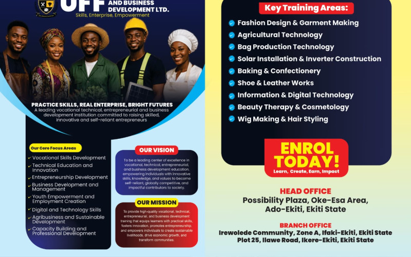 UFF COLLEGE OF TRADE AND BUSINESS DEVELOPMENT LTD.
